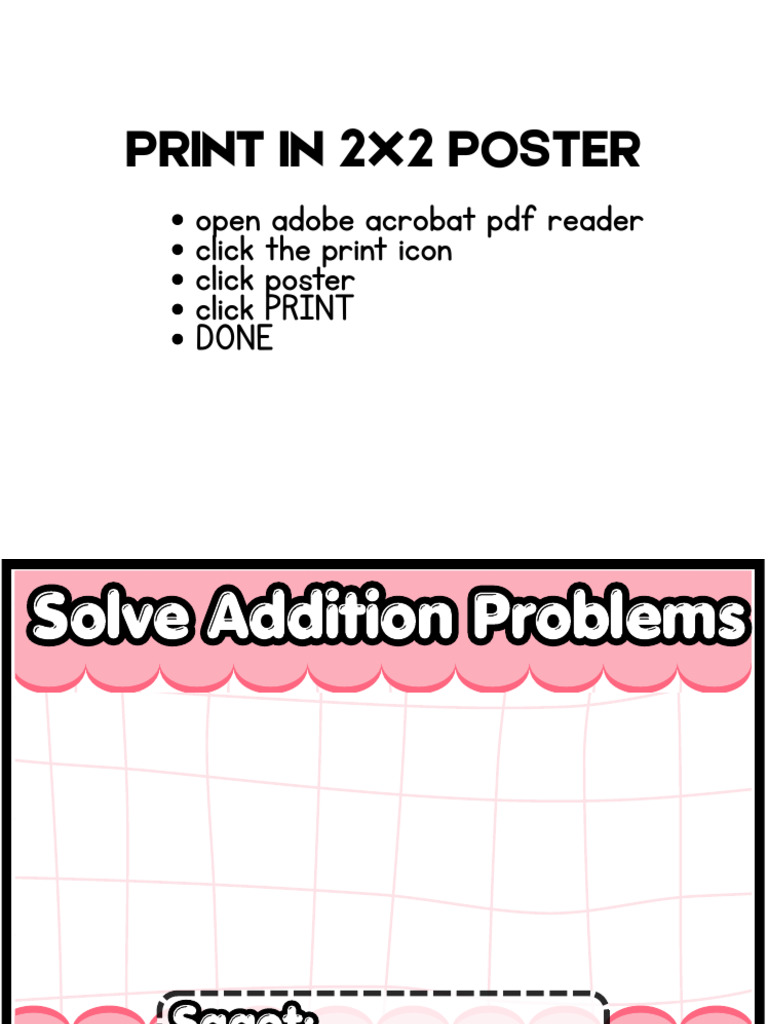 Solve Addition Problems 1 | PDF