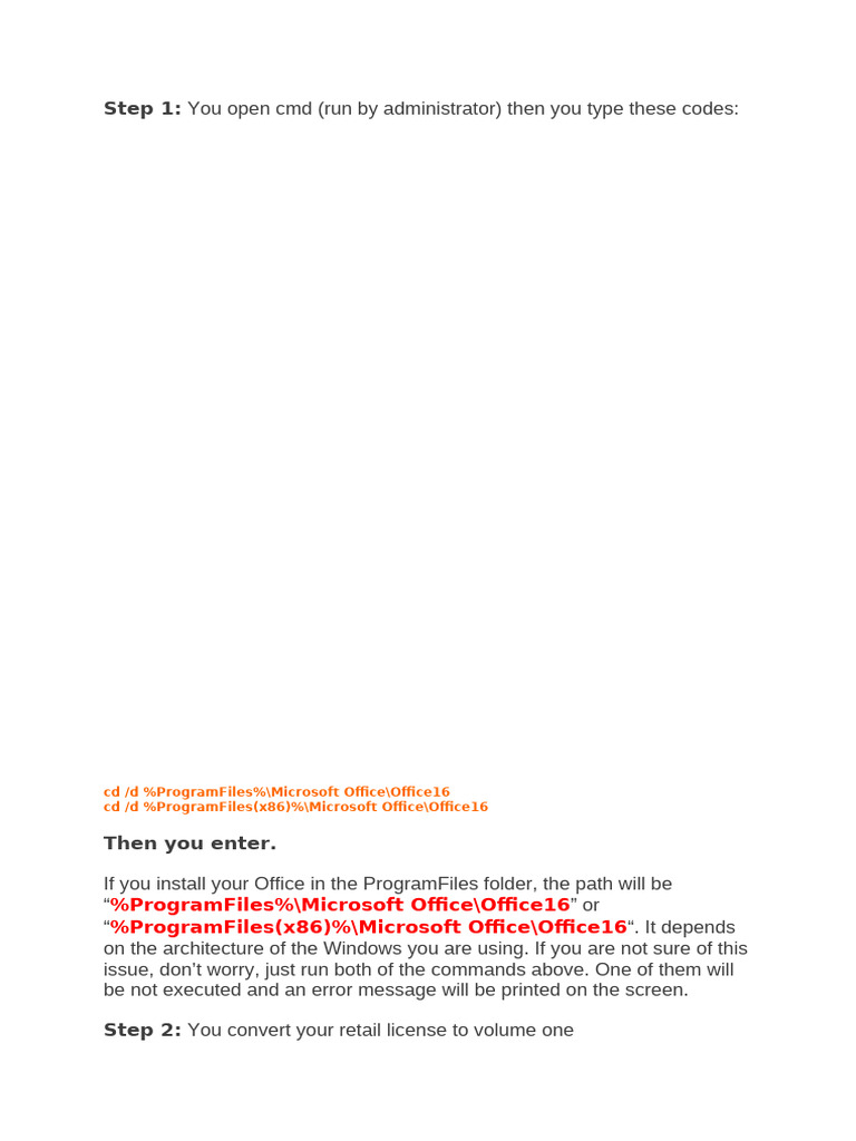 Activate Microsoft Office 2016 KMS Guide | PDF