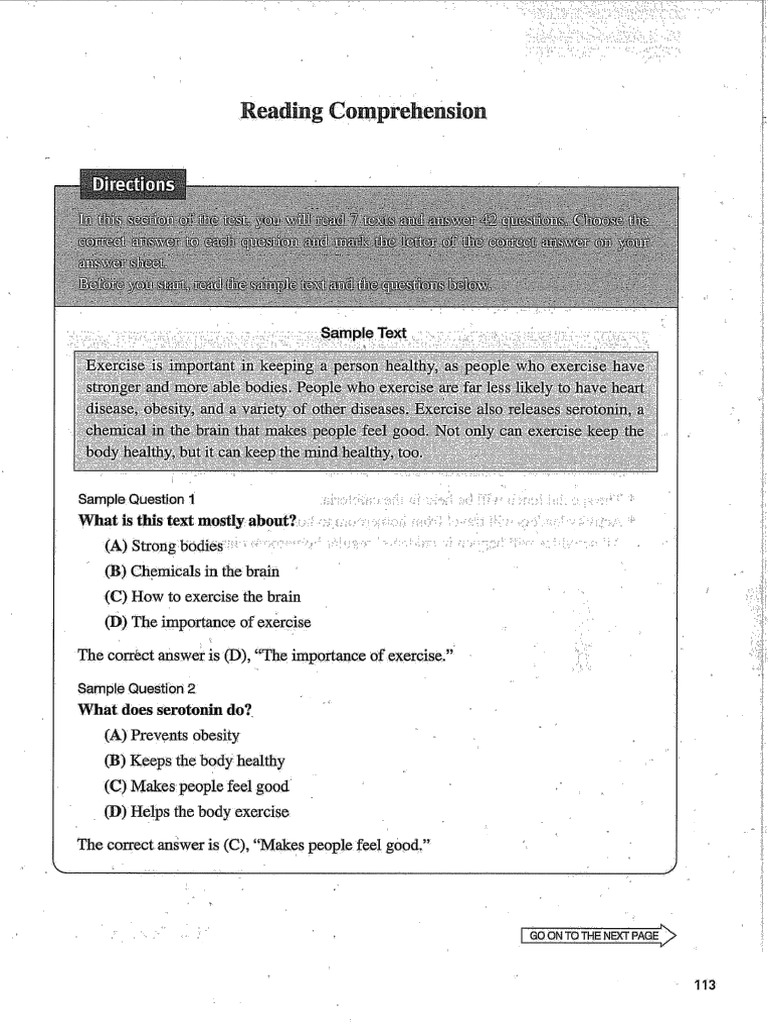TOEFL Junior Basic Reading Actual Test | PDF