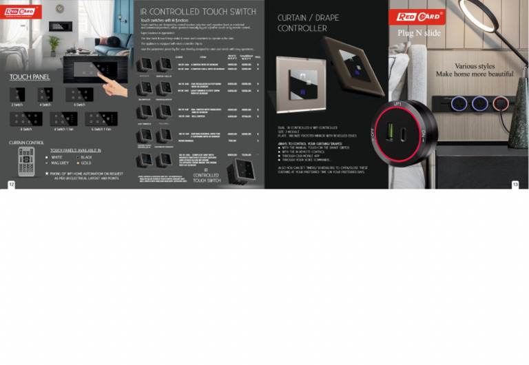 Red Card_ Touch Switches | PDF