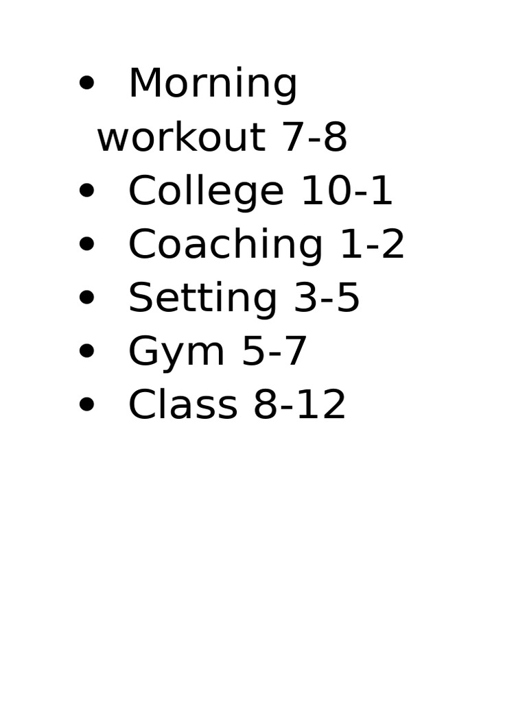 Daily Routine | PDF