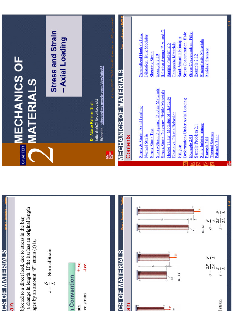 Strain and Axial Loading | PDF