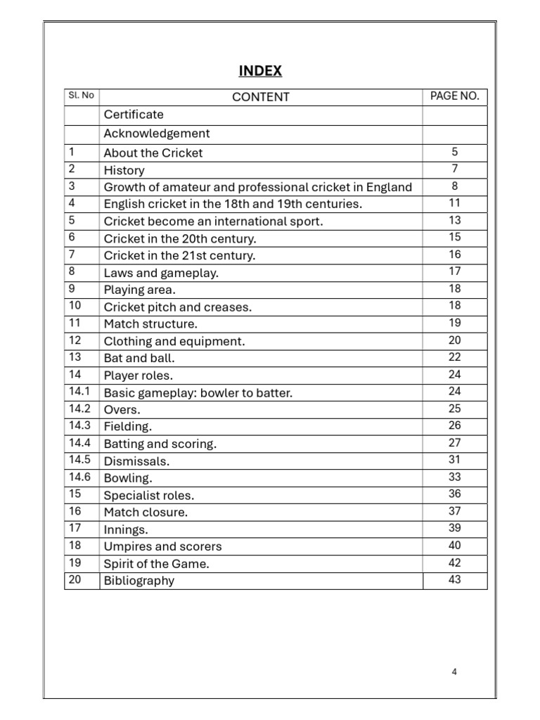 Cricket Project | PDF | Cricket | Bowling (Cricket)