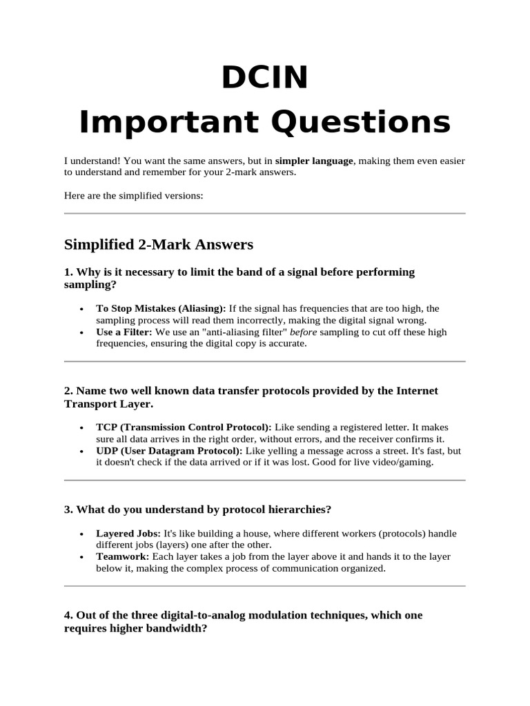 Simplified Networking Concepts Explained | PDF | Computer Network ...