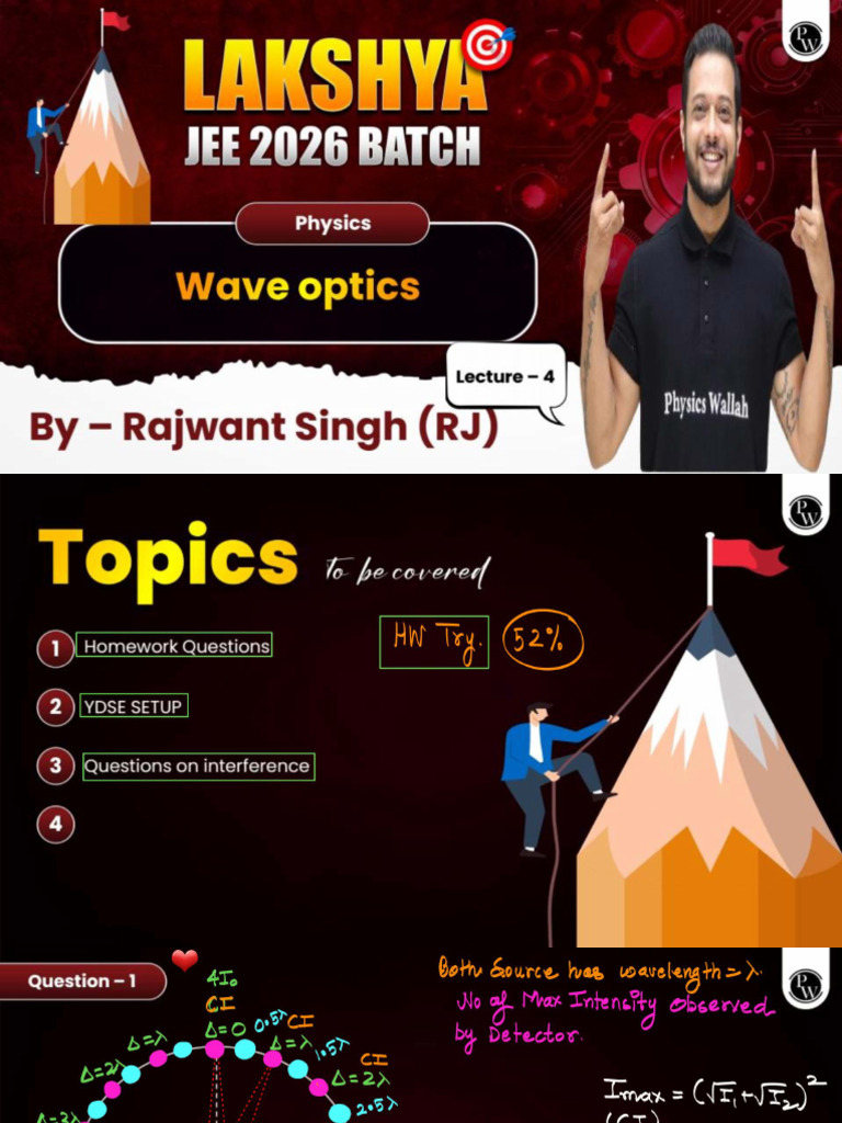 Wave Optics 04 Class Notes | PDF
