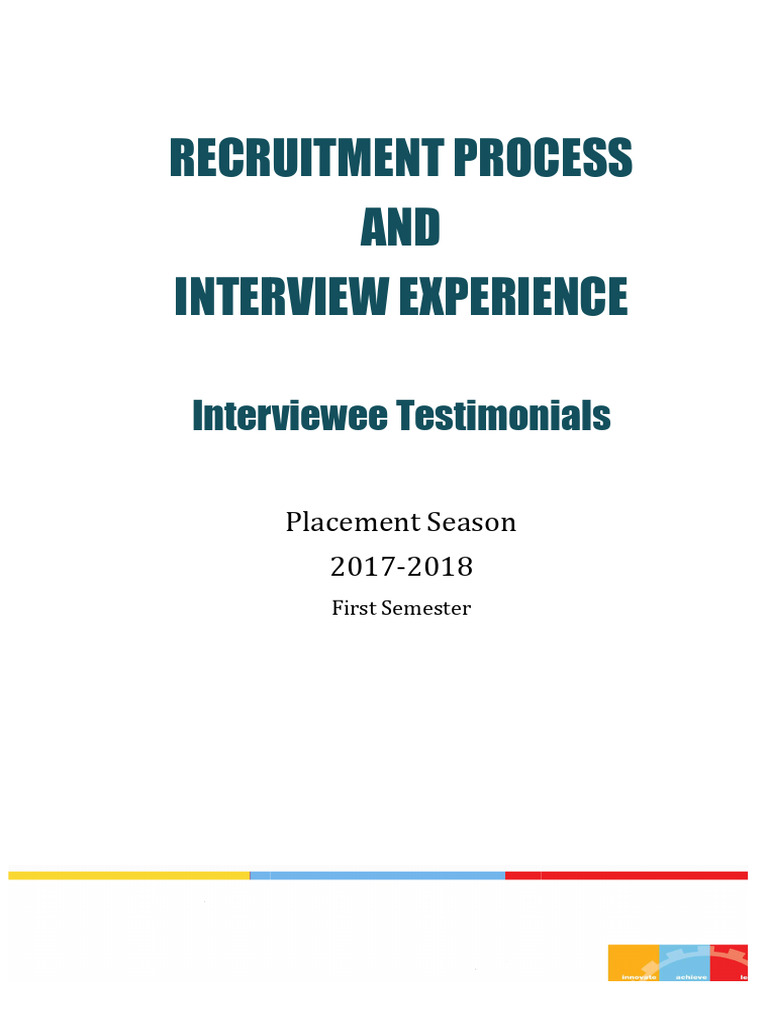 2017-18 Placement Interview Insights | PDF | Databases | Computer ...