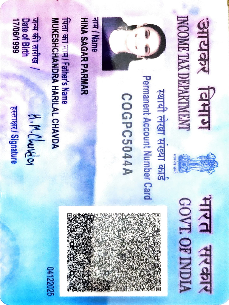 Income Tax PAN Card Details | PDF