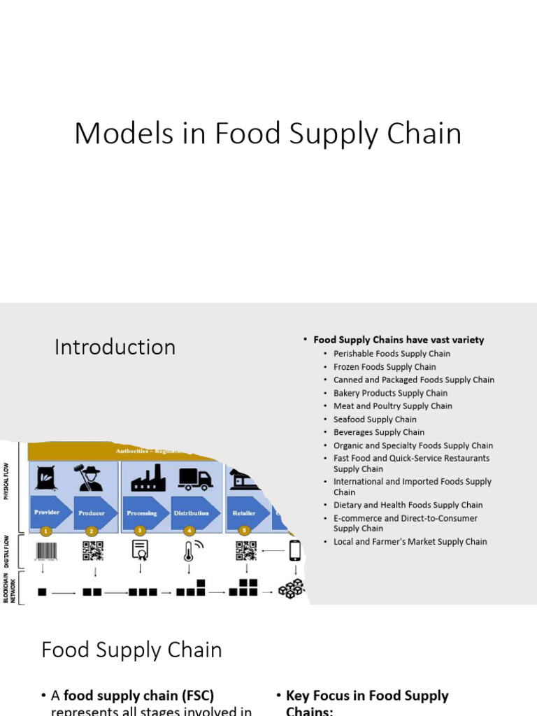 Food Supply Chain Models Explained | PDF | Lean Manufacturing | Supply ...