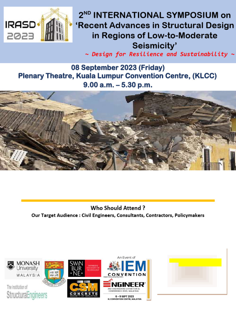2nd International Symposium on Seismic Design | PDF | Payments | Fee