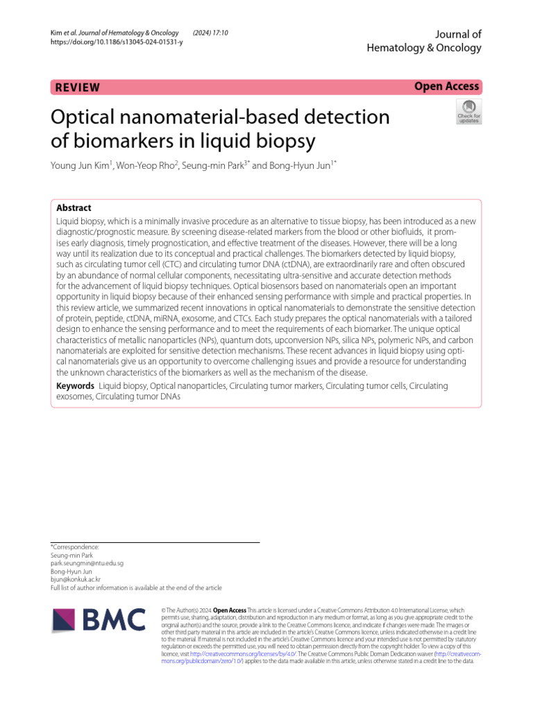 s13045-024-01531-y | PDF | Medical Imaging | Biopsy