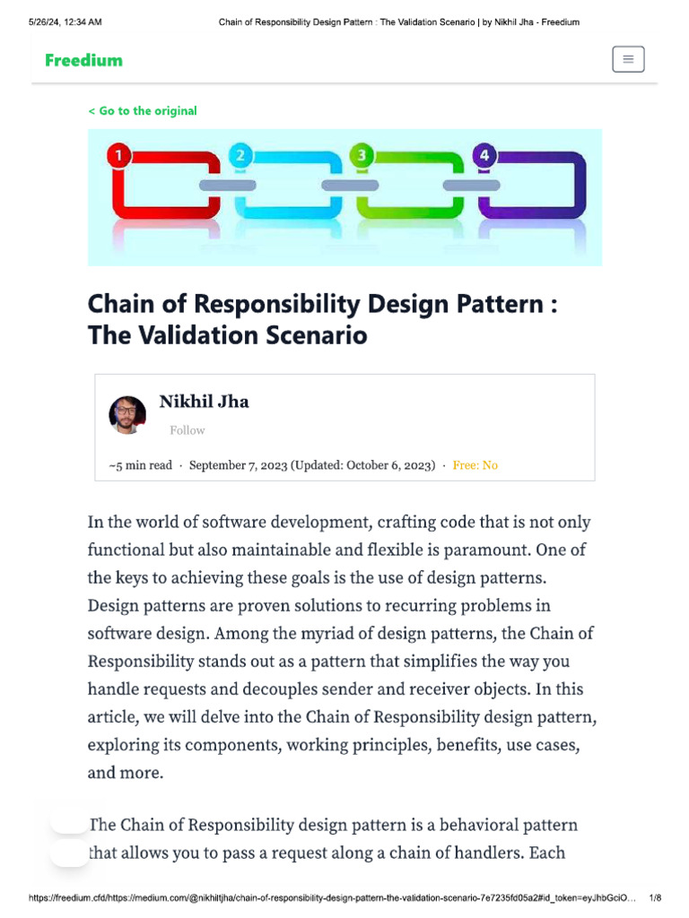 DesignPattern - ChainOfResponsibility | PDF