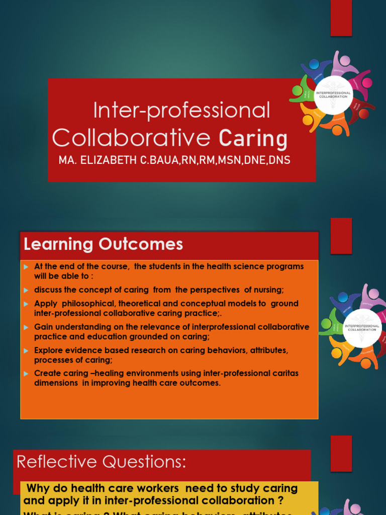 Inter-professional Collaborative Caring Guide | PDF | Nursing | Health Care