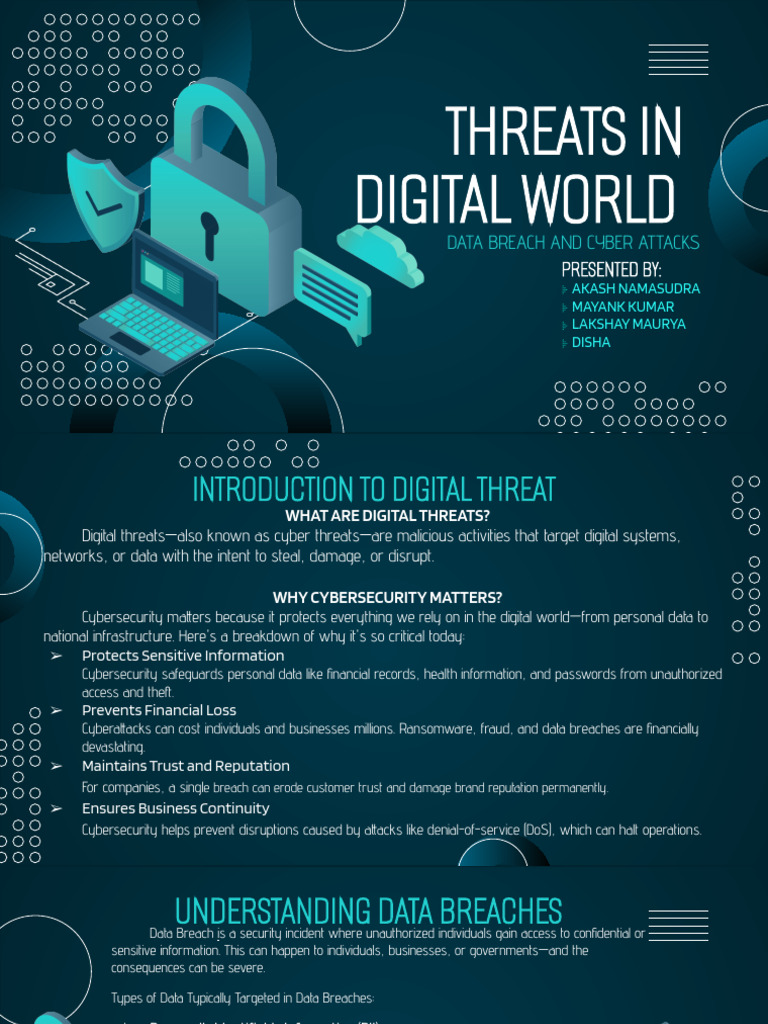 Understanding Digital Threats and Cybersecurity | PDF | Security ...