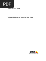 Axis Camera Setup and IP Configuration Guide | PDF | Ip Address ...