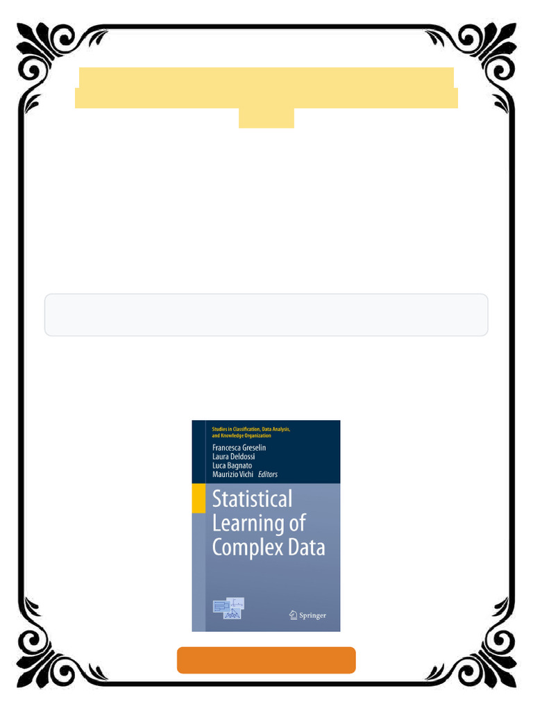 Statistical Learning of Complex Data Francesca Greselin ebook ...