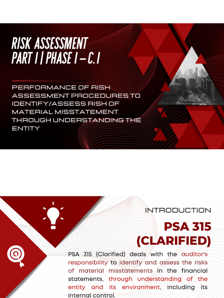 Risk Assessment Procedures in Auditing | PDF | Audit | Internal Control