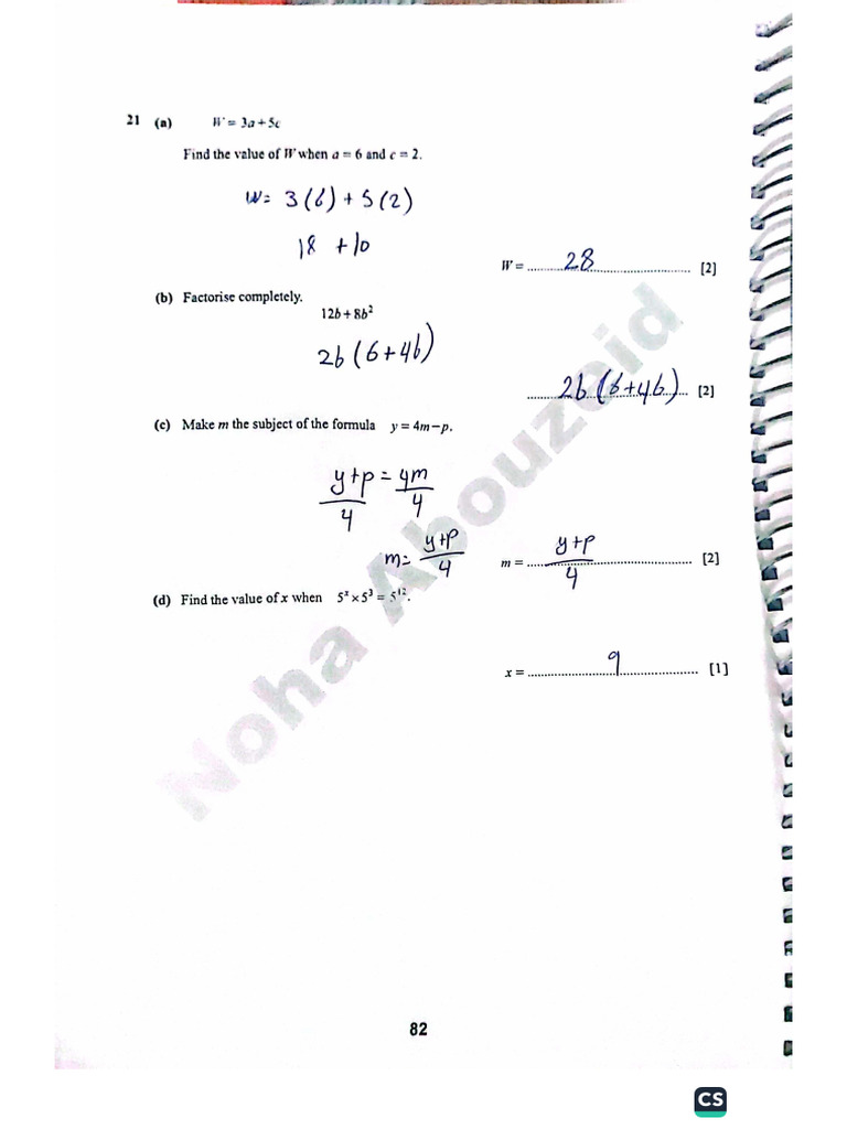 General HW 6 Math | PDF