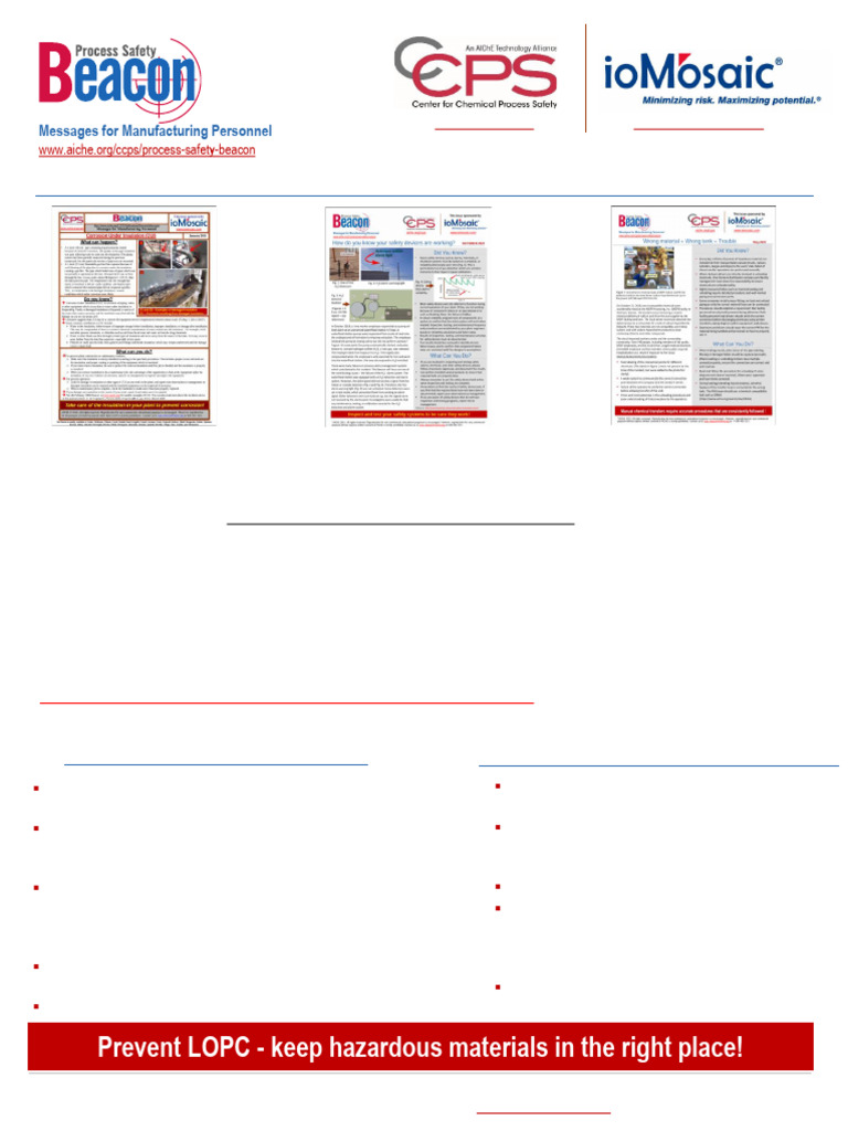 Preventing Loss of Primary Containment | PDF | Leak | Corrosion
