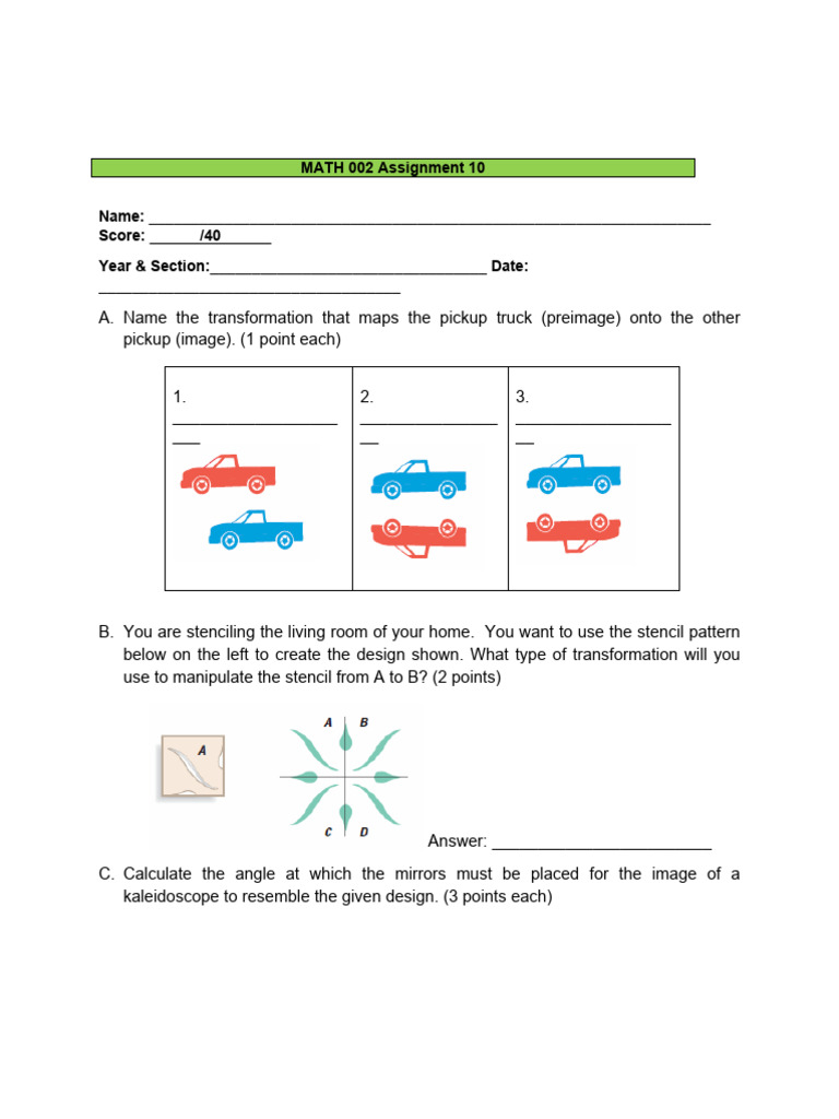 Transformations and Symmetry in Geometry | PDF