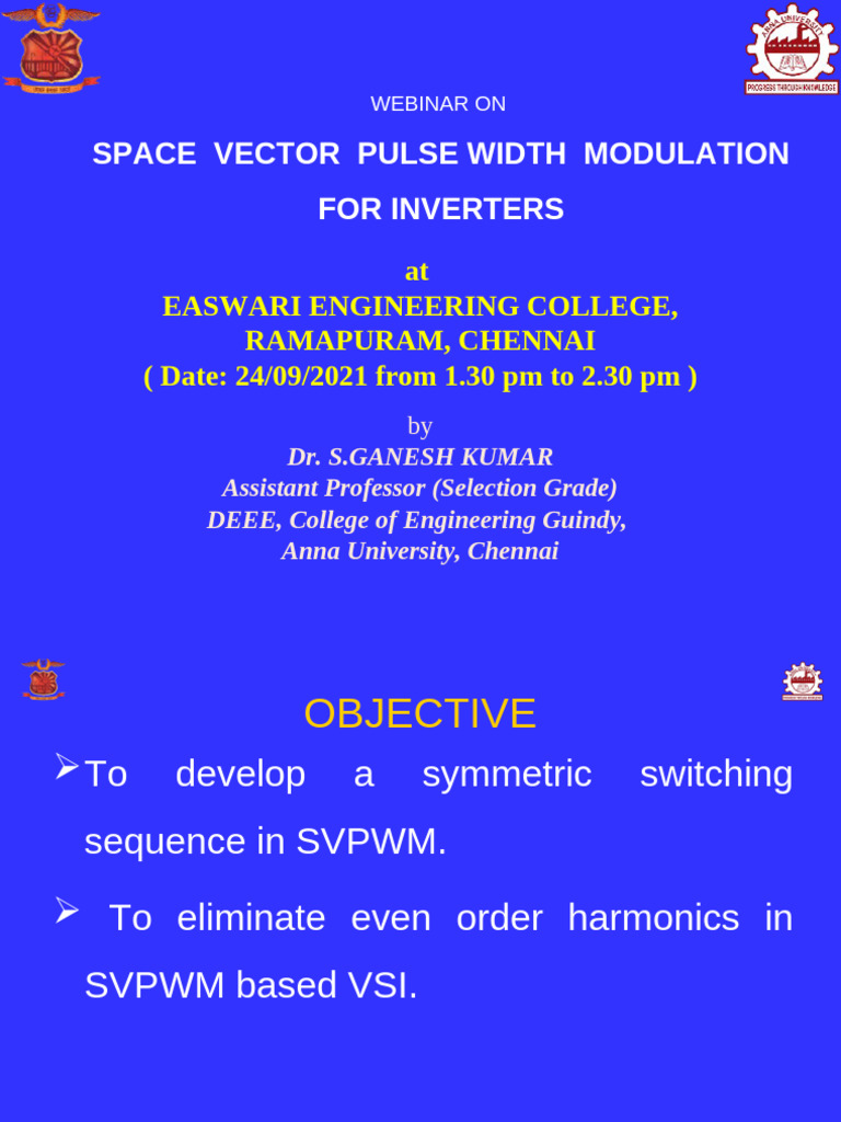 SVPWM Webinar for Inverters Overview | PDF | Power Inverter | Power ...