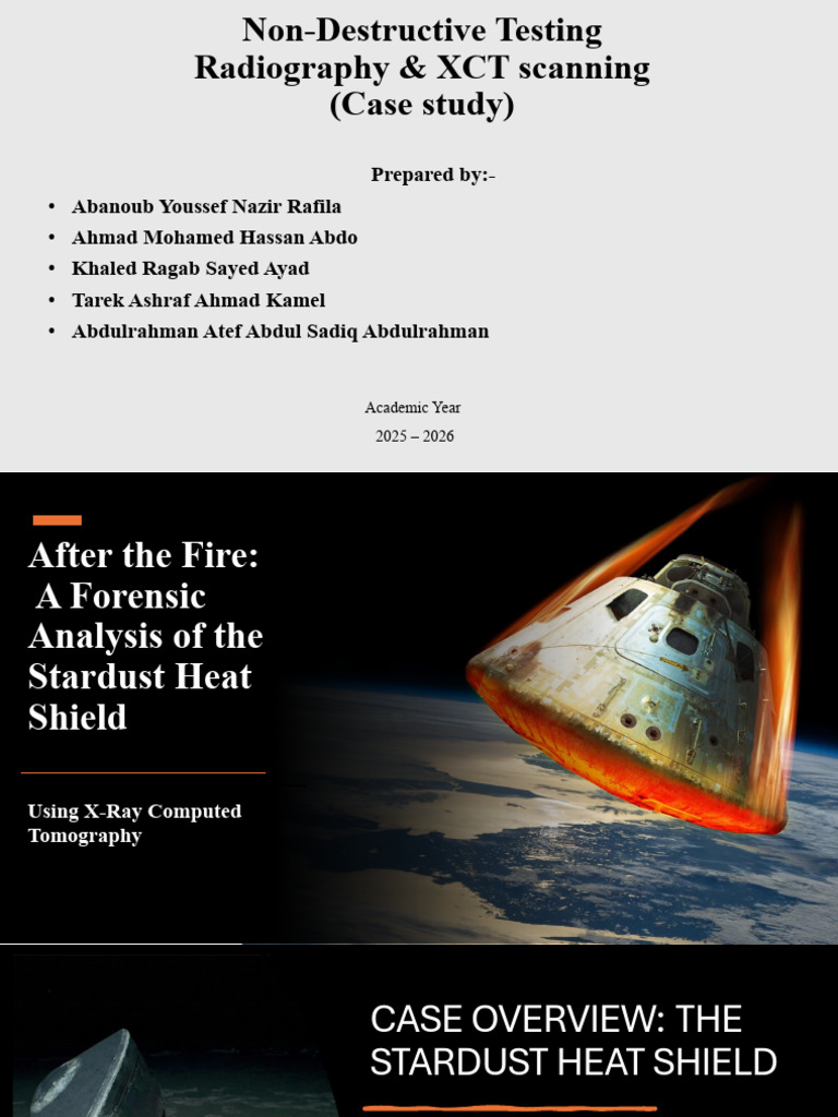 Forensic Analysis of Stardust Heat Shield | PDF | Atmospheric Entry ...