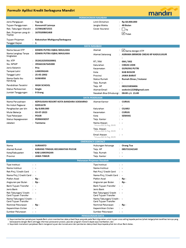 Mini Form KSM2300031924060325180107 DI006 - 20250307 - 081214596809 | PDF