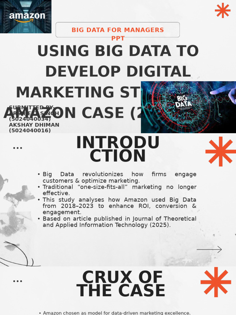 Amazon's Big Data Marketing Success (2018-2023) | PDF | Analytics ...