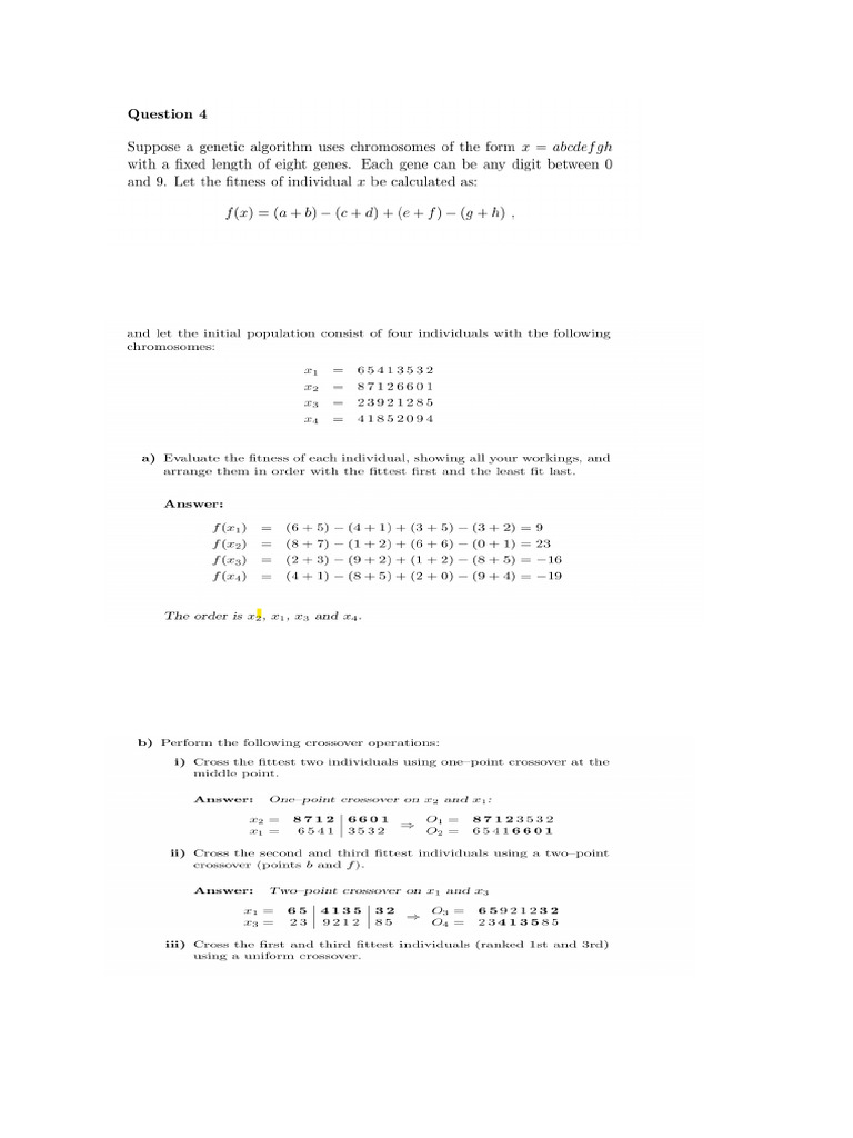 GeneticAlgorithm Numerical | PDF