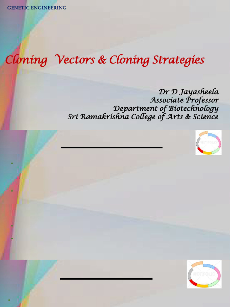Cloning Vectors and Strategies Explained | PDF | Molecular Cloning ...