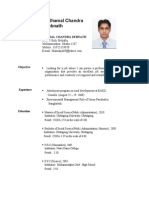 Resume of Shamal Chandra Debnath