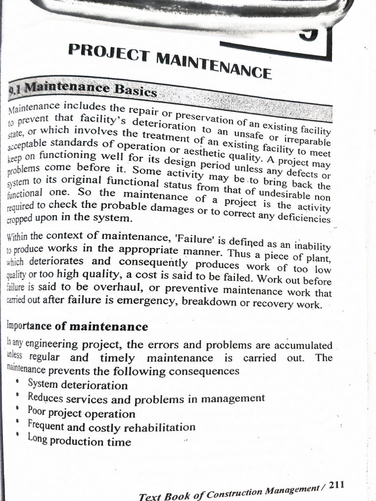 Project Maintenence | PDF