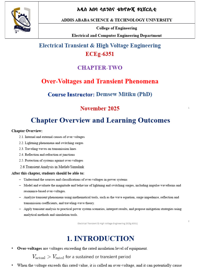 HVE Chapter 2 Lecture 02 | PDF | Lightning | Capacitor