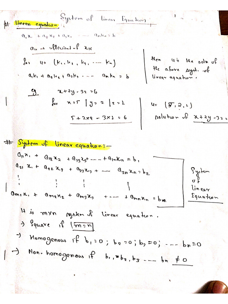 Algebra Notes P1 | PDF