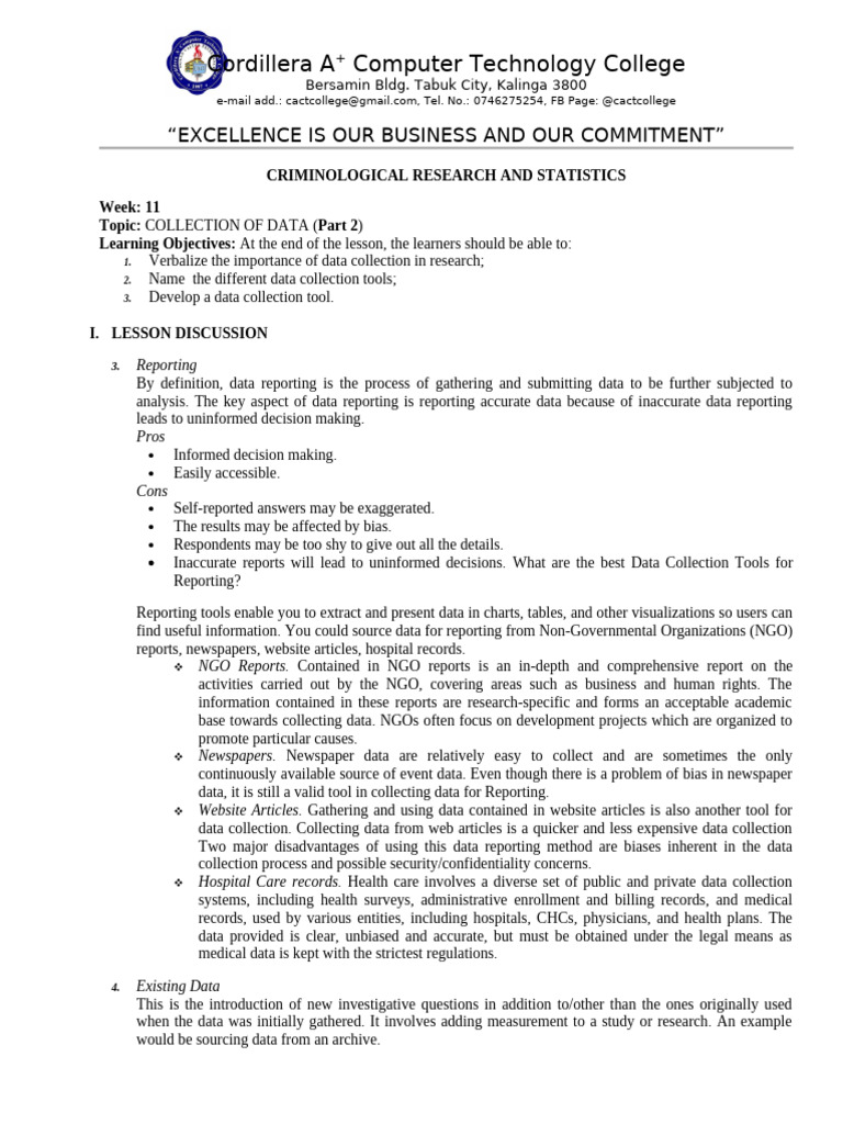 Data Collection Tools for Research | PDF | Focus Group | Survey Methodology