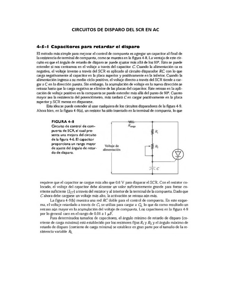 Circuitos de Disparo Del Scr en Ac(1) | PDF