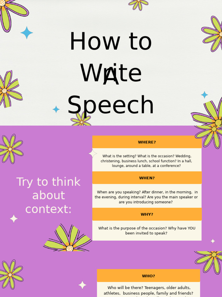 Guide to Writing an Effective Speech | PDF | Human Communication