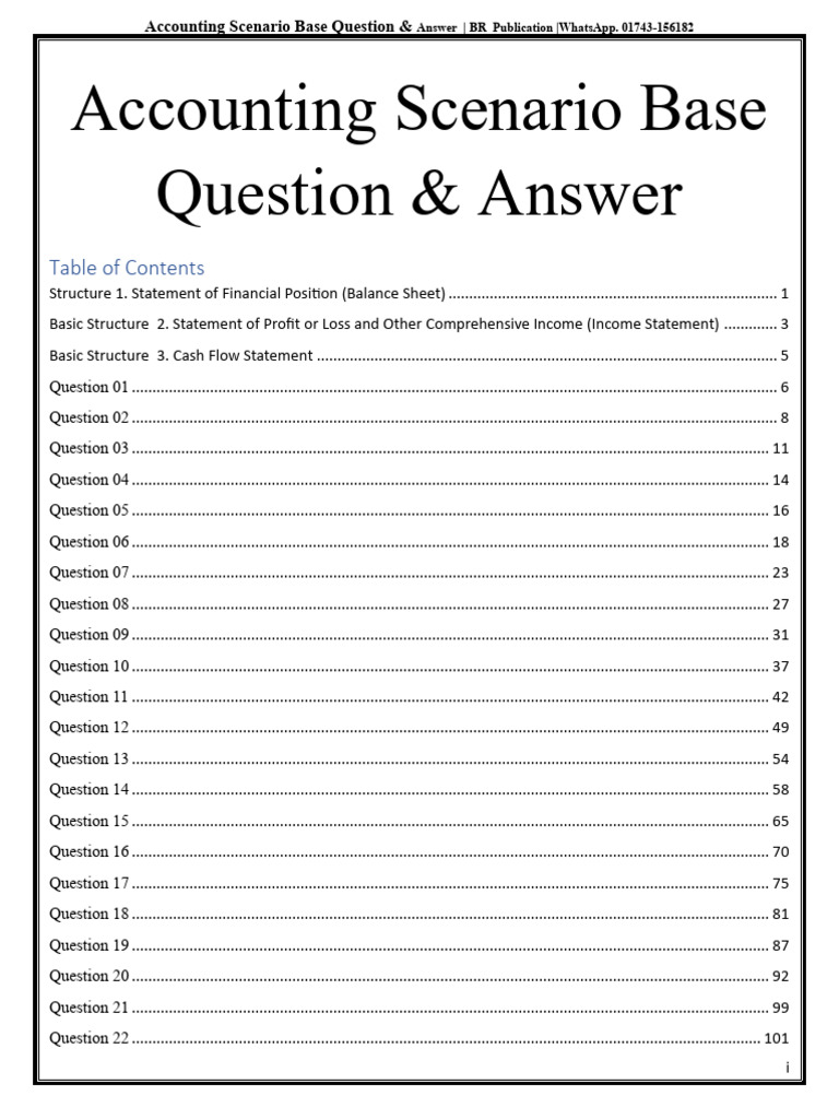 Accounting Q&A: Financial Statements Guide | PDF | Debits And Credits ...