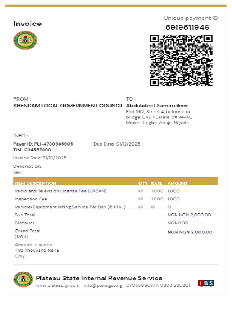 Invoice Card | PDF