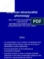 American Structuralist Phonology