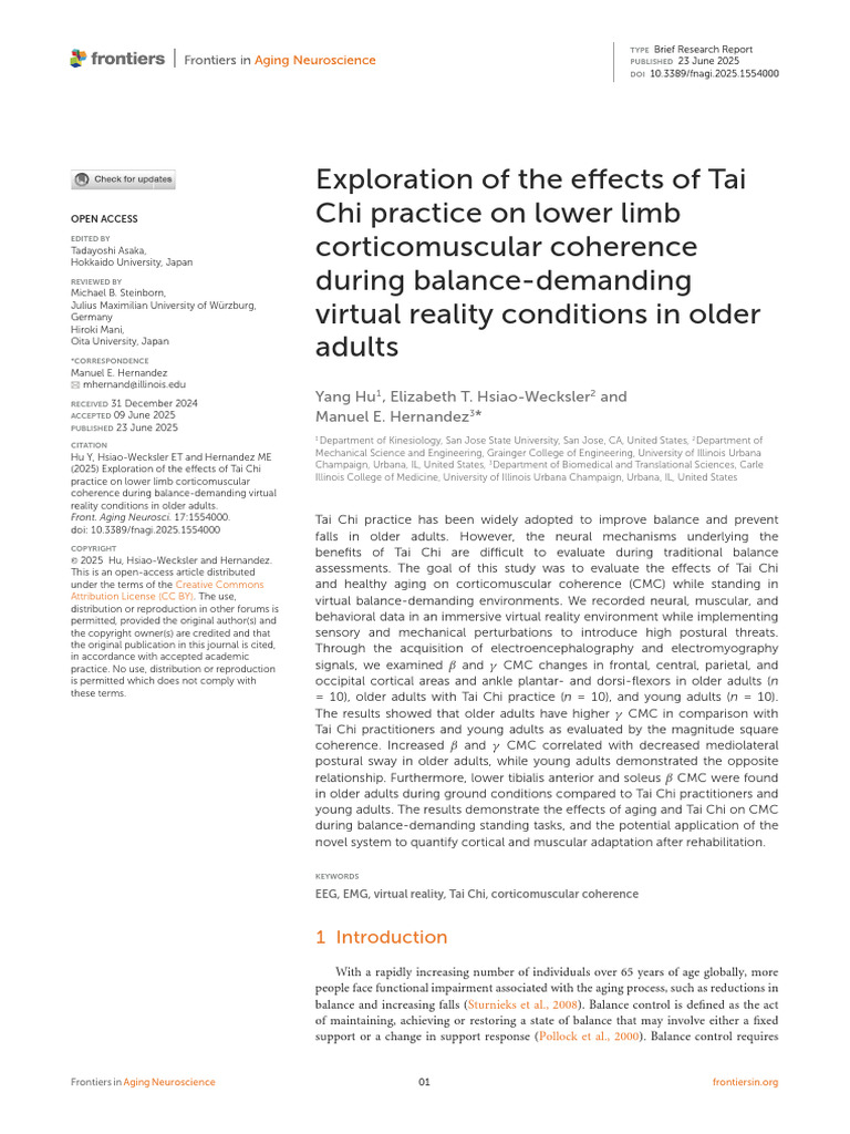 Hu 等 - 2025 - Exploration of the Effects of Tai Chi Practice on Lower ...