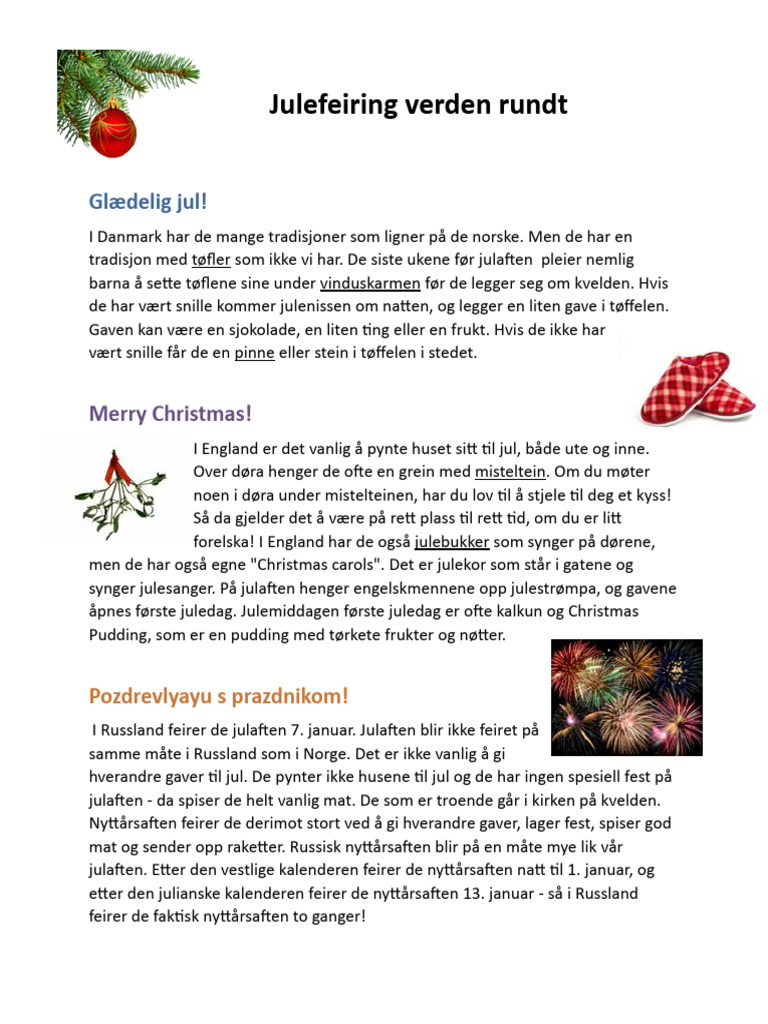 Julefeiring verden rundt | PDF