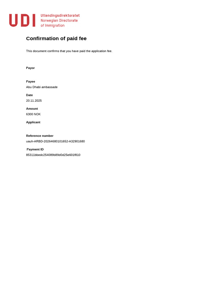 Application Fee Payment Confirmation | PDF
