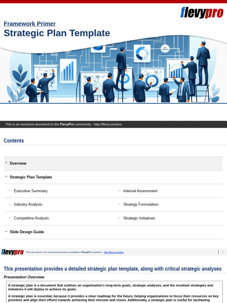Strategic Plan Template Guide | PDF | Strategic Planning | Strategic ...