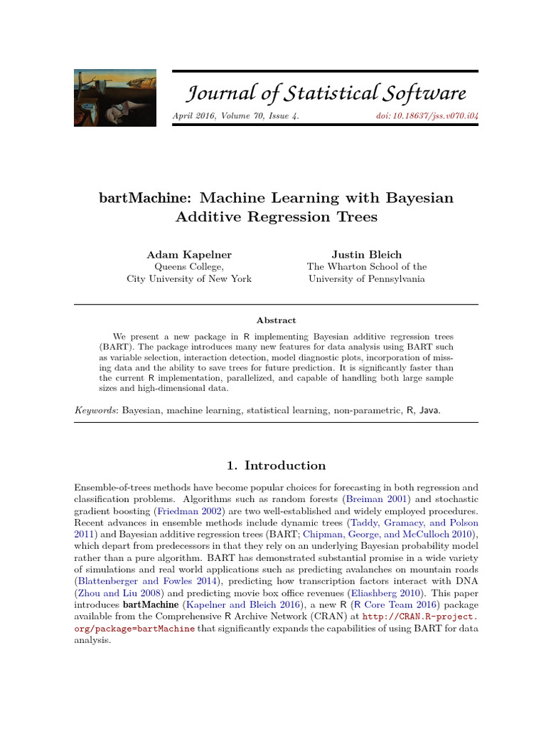 Bart Machine | PDF | Regression Analysis | Machine Learning