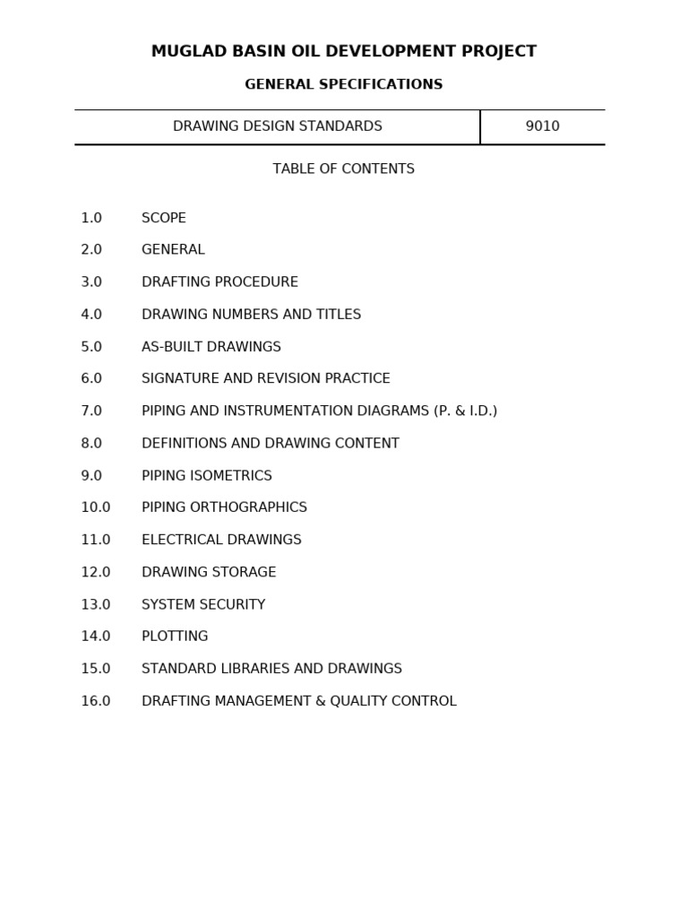 9010 Drawing Design Standard | PDF | Specification (Technical Standard ...