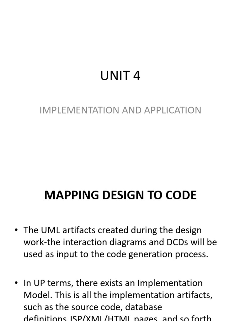 Mapping UML to Code in Software Development | PDF | Class (Computer ...