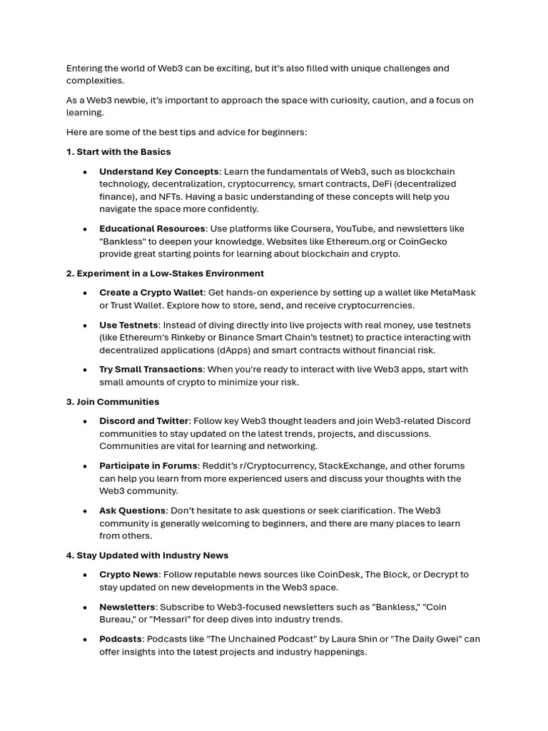 Web3 for Newbies | PDF | Cryptocurrency | Distributed Computing