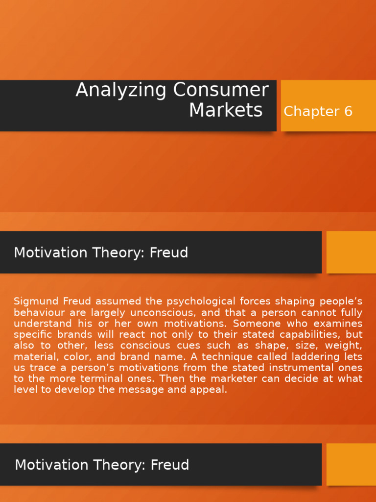 Understanding Consumer Motivation Theories | PDF | Behavior | Consumer ...