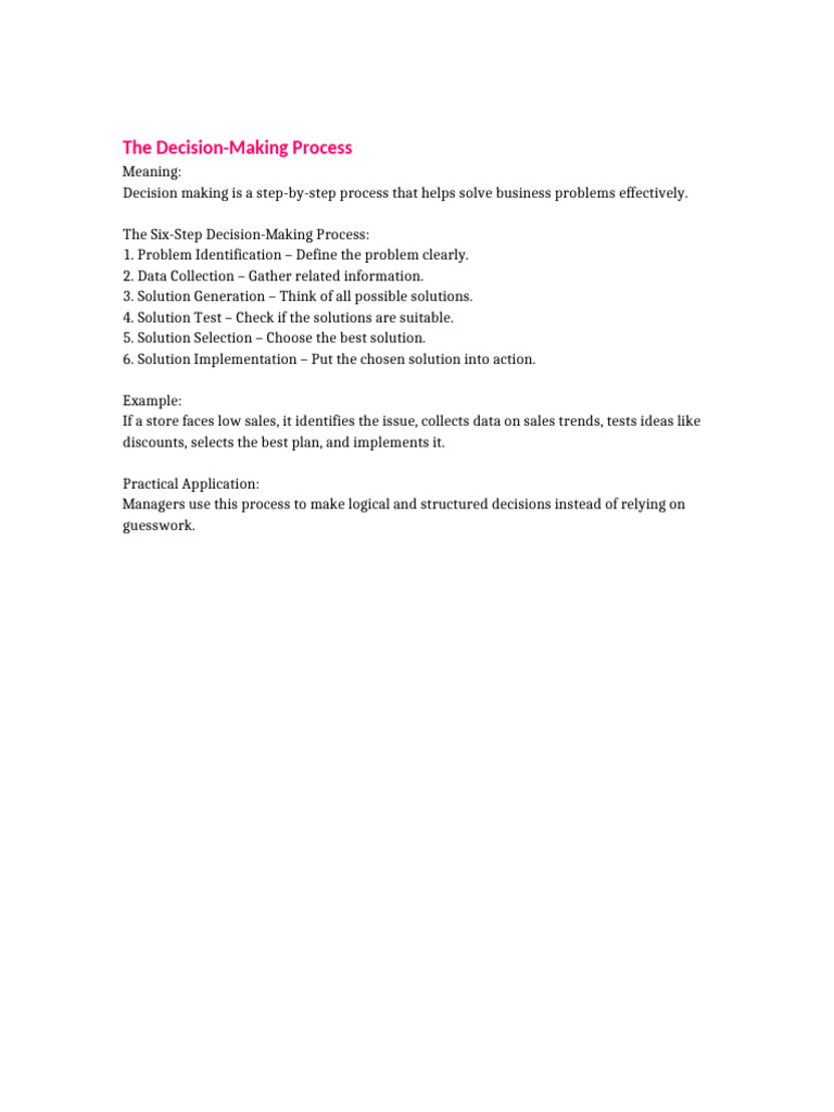 Image4 The Decision Making Process | PDF