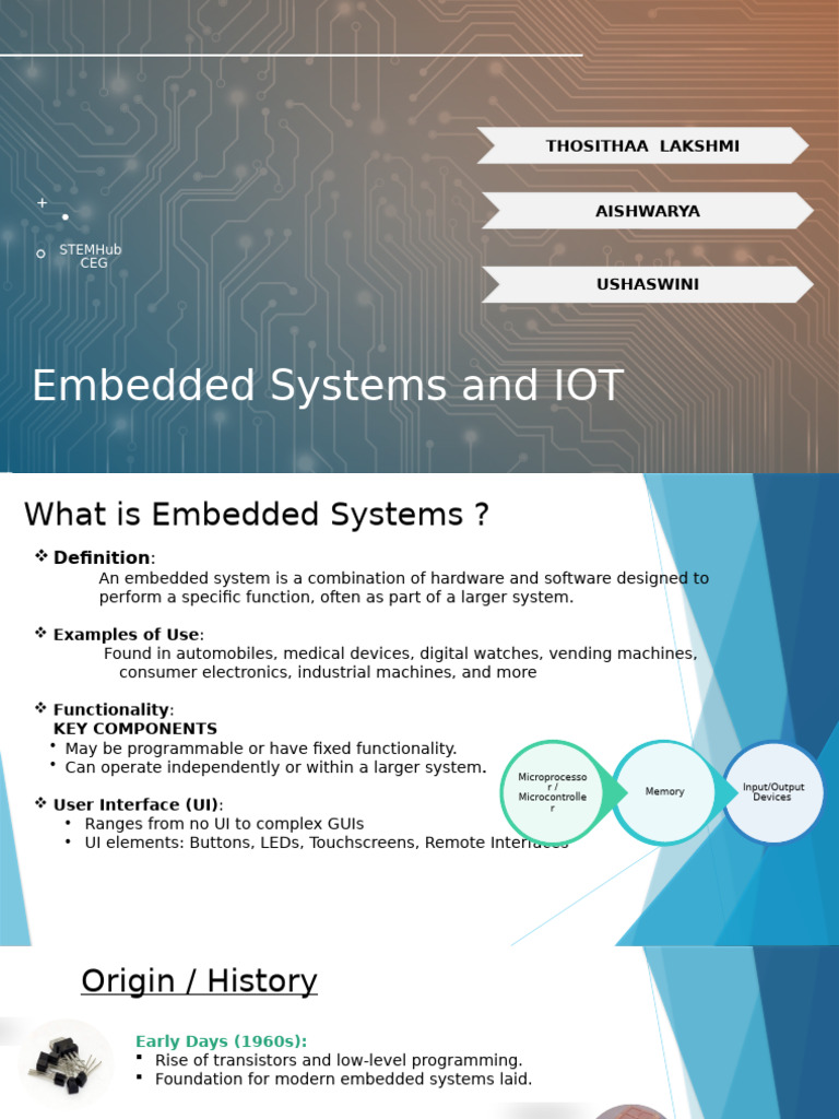 Understanding Embedded Systems and IoT | PDF | Embedded System ...